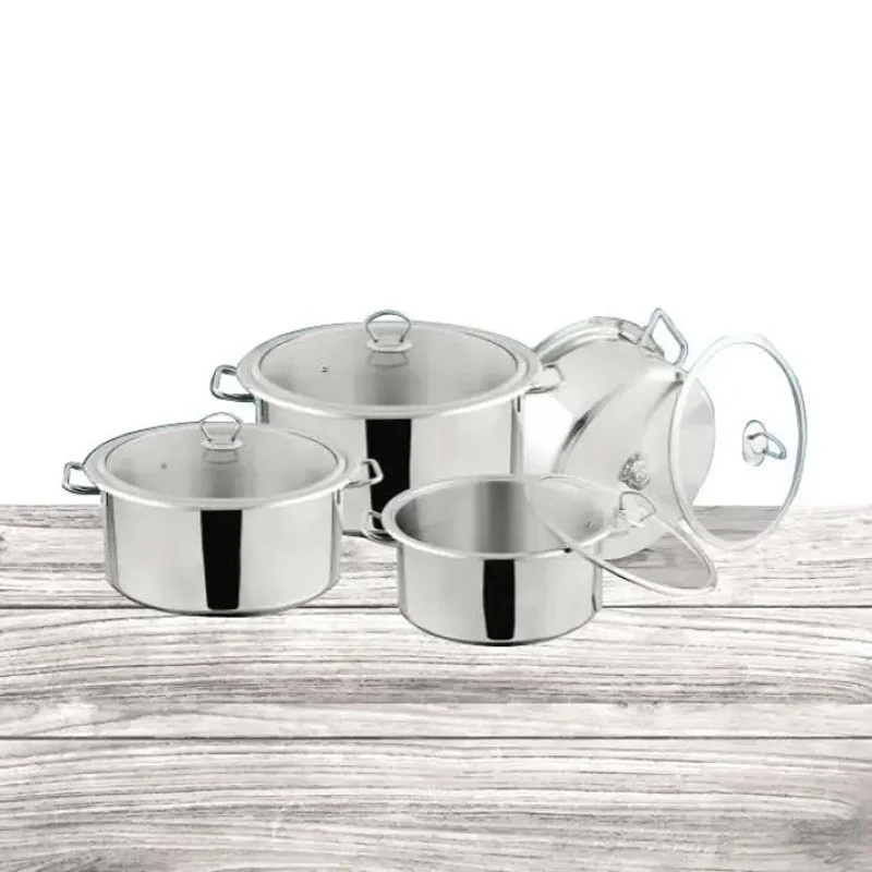 alpha induction based cooking pot glass lid double bottom stainless steel alpha induction based cooking pot glass lid double bottom stainless steel